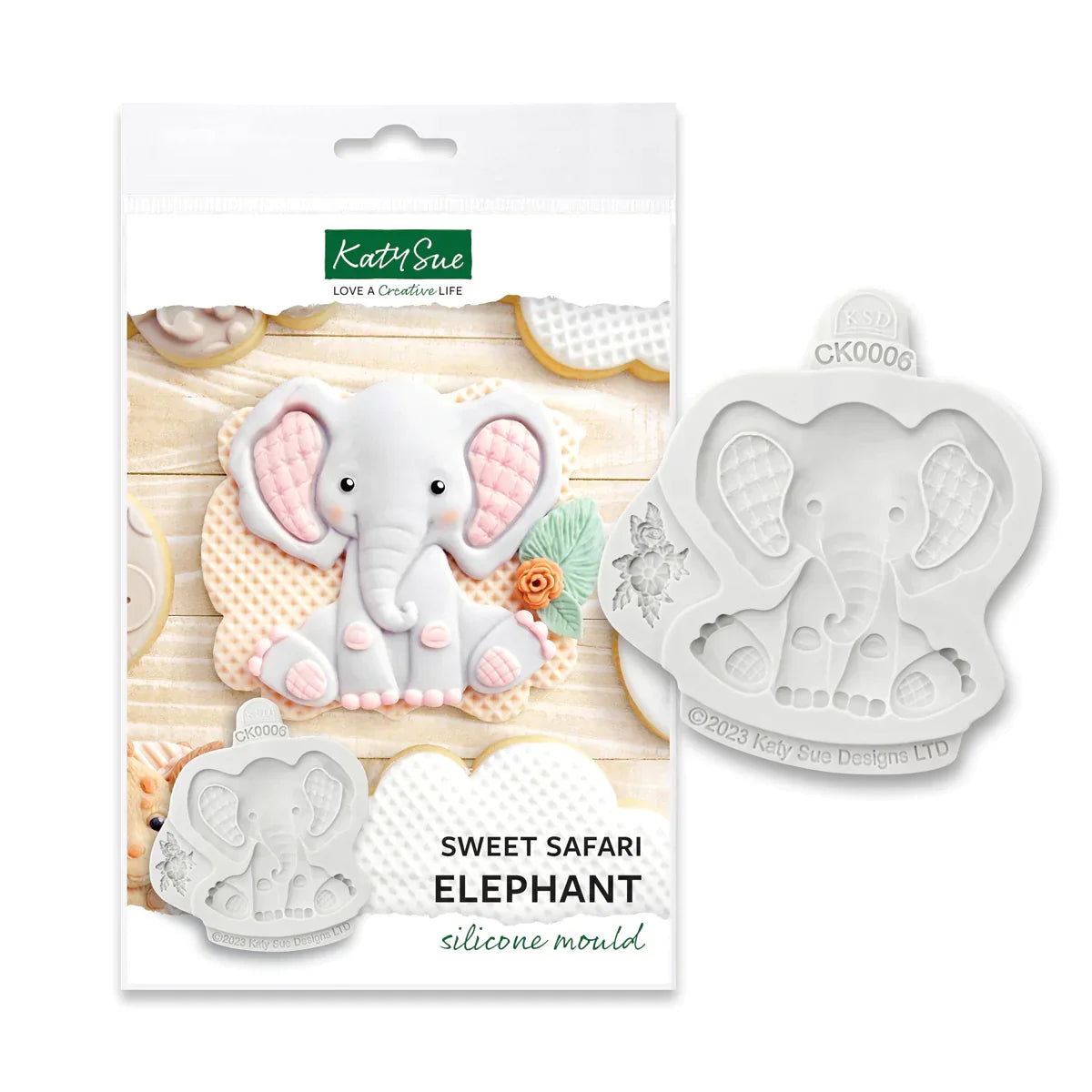 Molde de silicona de elefante Sweet Safari-2