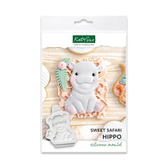 Sweet Safari Hippo Silicone Mould-1