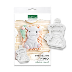 Sweet Safari Hippo Silicone Mould-2