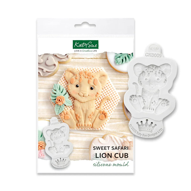 Sweet Safari Lion Cub Silicone Mould-2