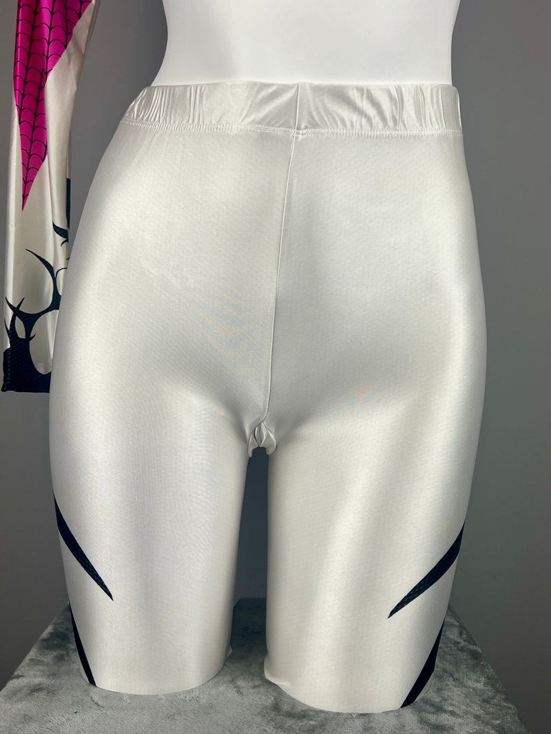 Woman Super Hero Spandex Open Crotch Cosplay Bodysuit Sexy Lingerie-14