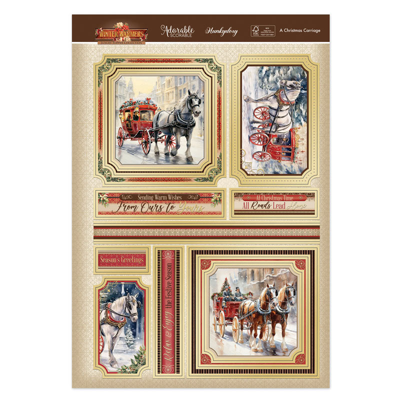 A Christmas Carriage Luxury Topper Set-2
