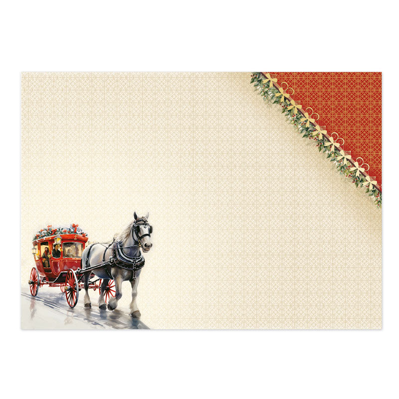 A Christmas Carriage Luxury Topper Set-3