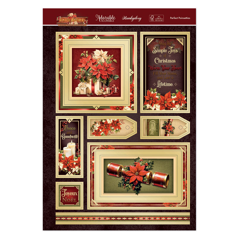 Perfect Poinsettia Luxury Topper Set-2