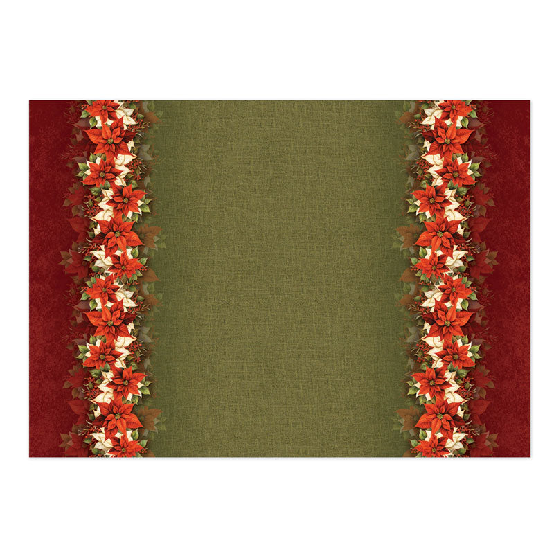 Perfect Poinsettia Luxury Topper Set-4