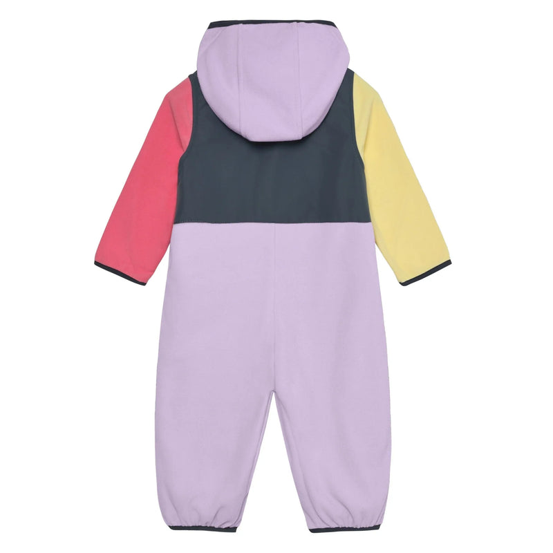 Colorblock Fleece Suit | Purple & Yellow & Pink | Color Kids-2