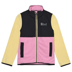 Colourblock Fleece | Pink & Yellow | Color Kids-1