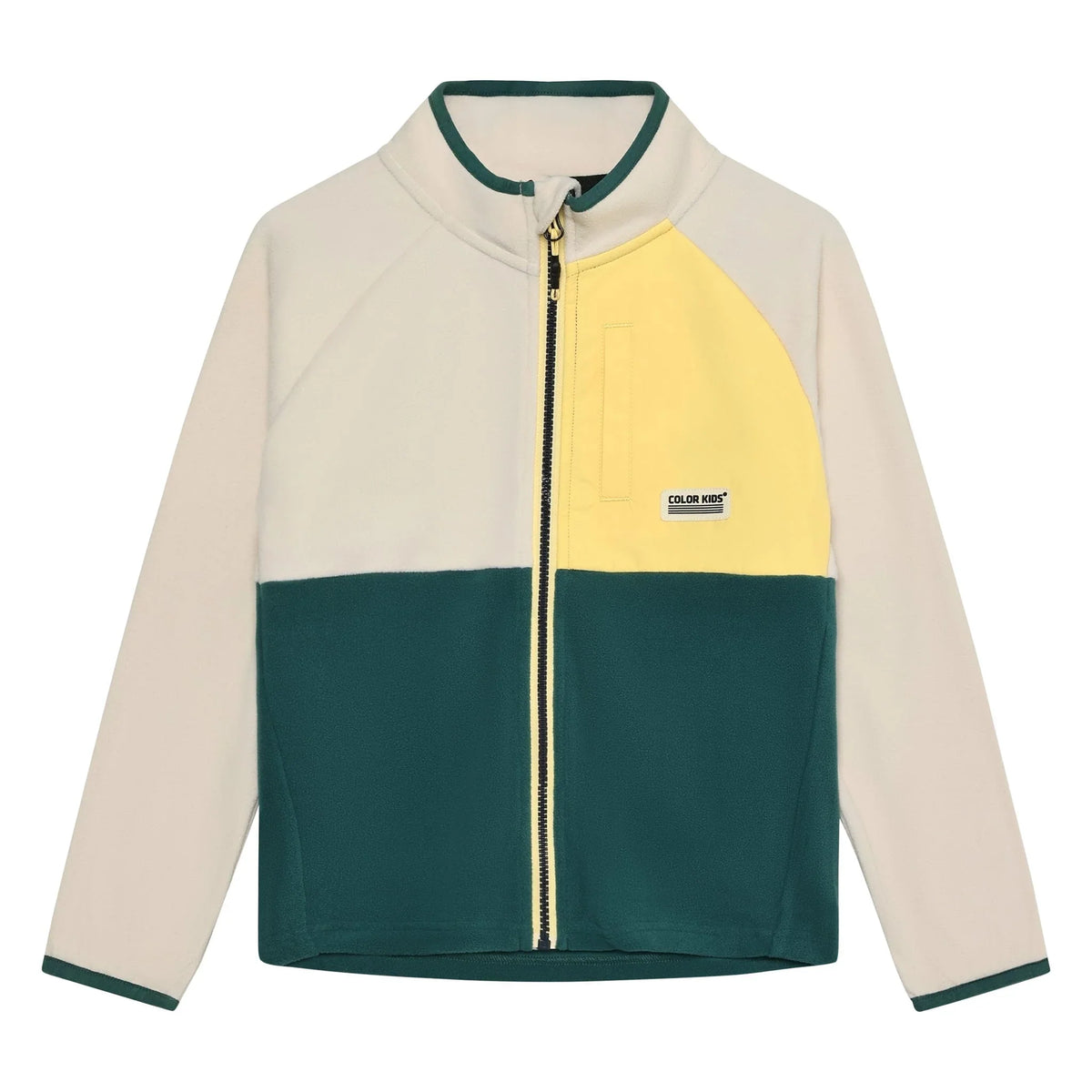 Colourblock Fleece | Yellow & Green | Color Kids