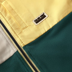 Colourblock Fleece | Yellow & Green | Color Kids-4