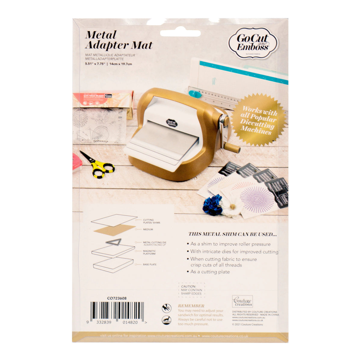 Couture Creations - Universal Metal Cutting Plate Adapter Mat-3