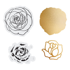 Couture Creations - Elegance Collection - Layering Stamp And Die Set  - Rose Mini (4pc)-1