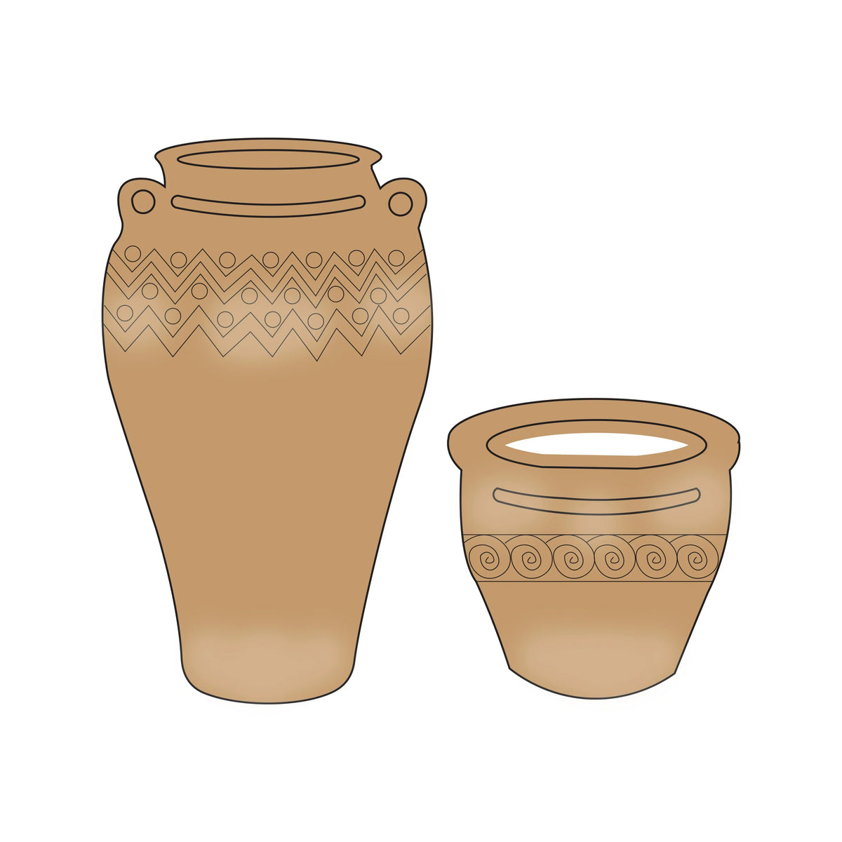 Couture Creations - Decorative Pots Boho Stamp And Dies-2