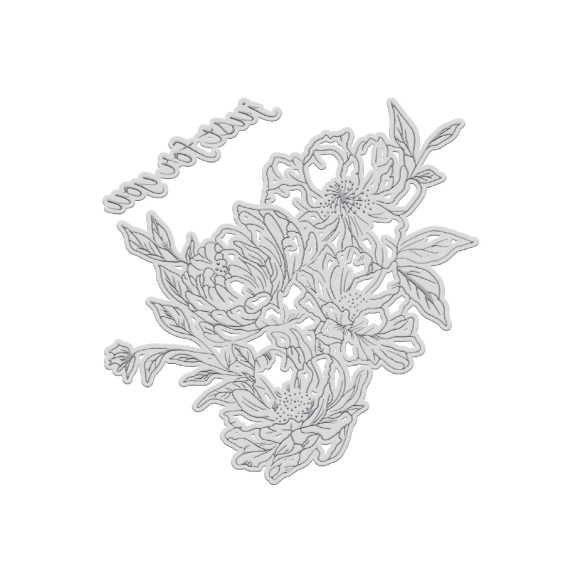 GoLetterPress Impression Stamp - Stamp 3 - Just for You Floral-1