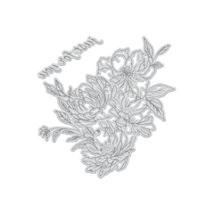 GoLetterPress Impression Stamp - Stamp 3 - Just for You Floral-1