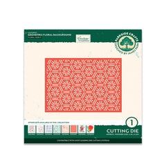 Geometric Floral Background Cutting Die Set (1pc)-1