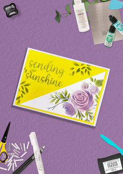 Rosey Vine Stencil Set (4pc)-3