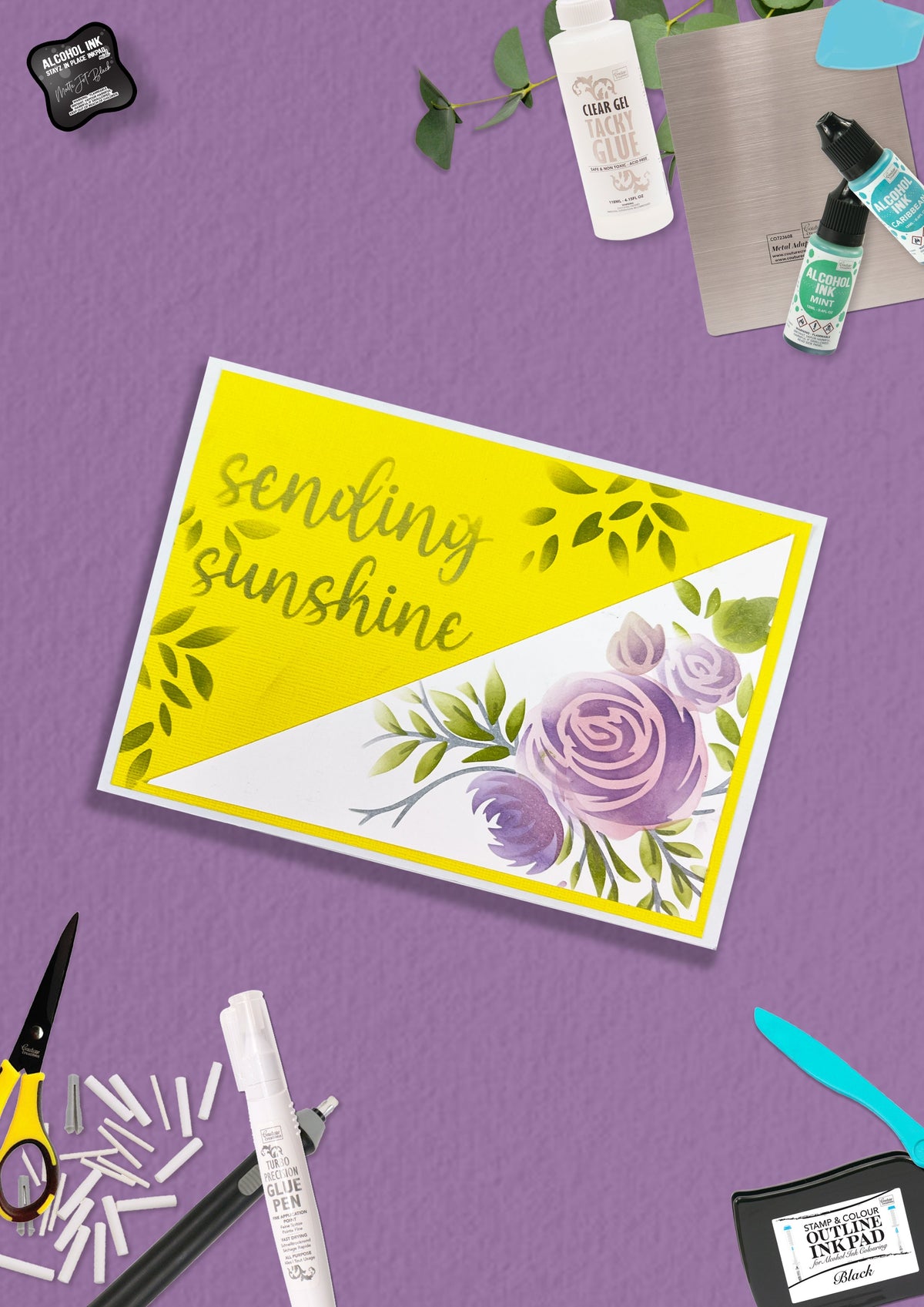 Rosey Vine Stencil Set (4pc)-3