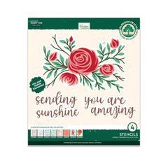 Rosey Vine Stencil Set (4pc)-1