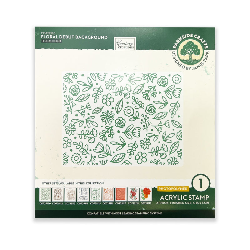 Floral Debut Background Photopolymer Stamp Set (1pc)-1
