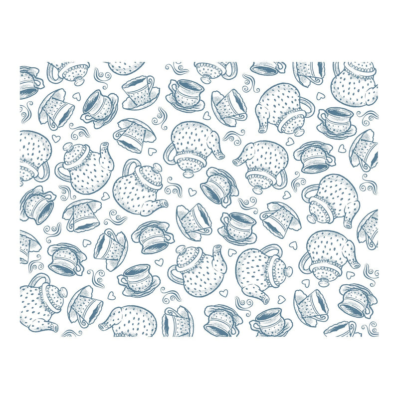 Tea Time Background Photopolymer Stamp Set (1pc)-1