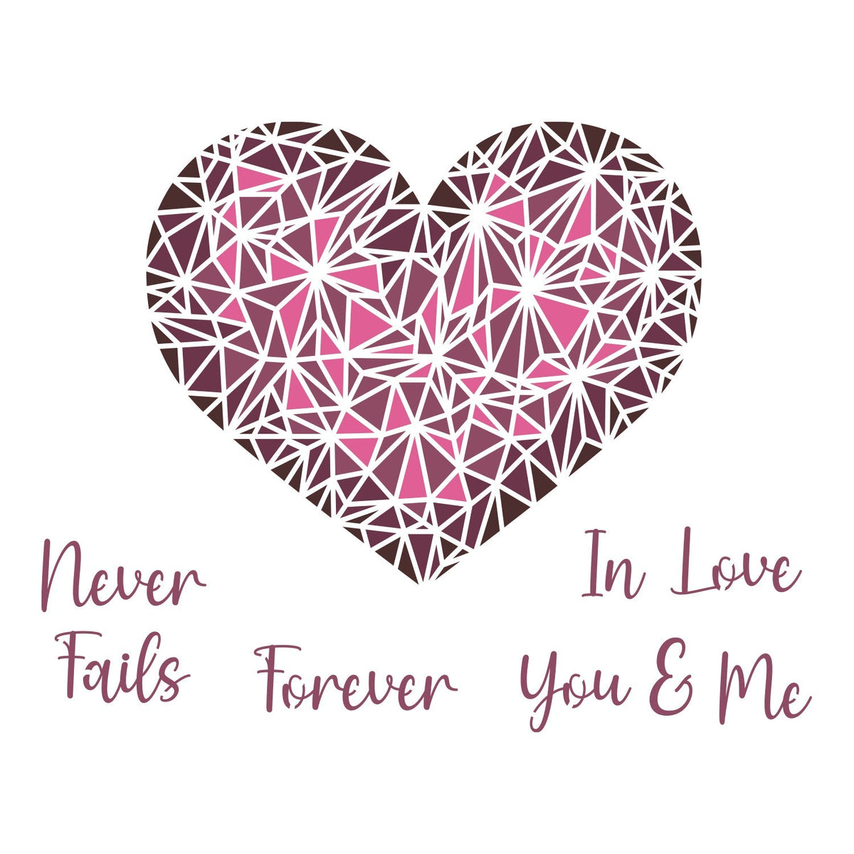 Geometric Heart Stencil Set (4pc)-1