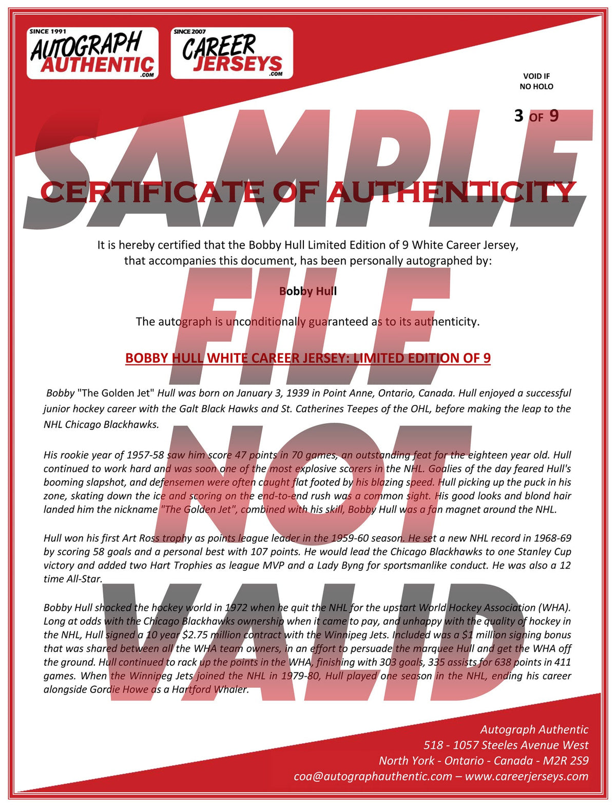 Guy Lafleur Montreal Canadiens Career Jersey /299-3