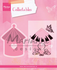 Collectable Dies/Stamp Set -  Birdhouse Birds-1