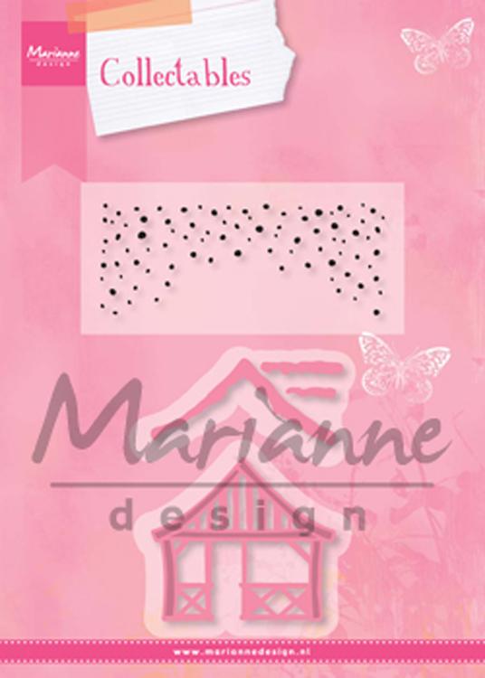 Marianne Design: Collectables Dies & Stamp Set - Xmas Village Chalet-1
