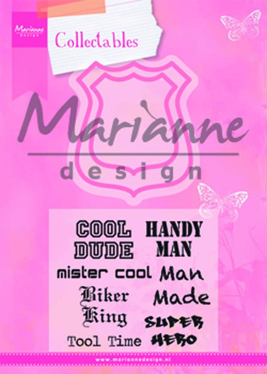 Marianne Design: Collectables Dies & Stamp Set - Shield-1