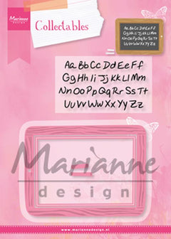 Marianne Design: Collectables Die & Stamp Set - School Slate-1