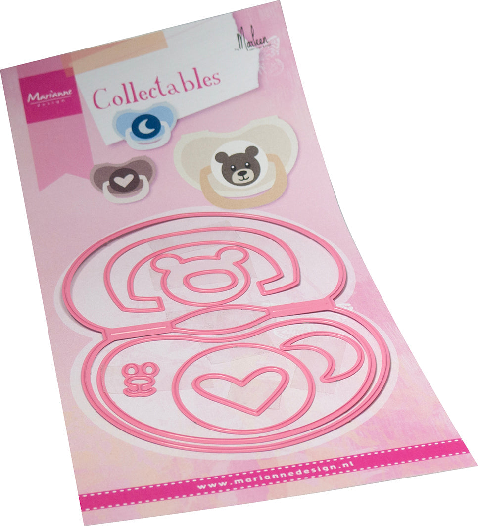 Marianne Design Collectables Die - Bagtopper Pacifier By Marleen-1