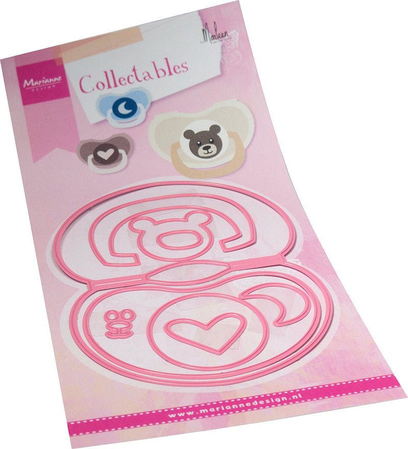 Marianne Design Collectables Die - Bagtopper Pacifier By Marleen-1