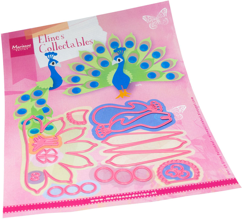 Marianne Design Collectables Die - Eline's Peacock-1