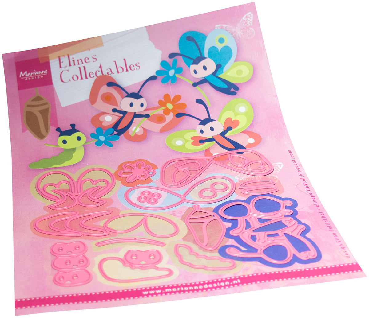 Matrice de découpe Marianne Design Collectables - La Famille Papillon d'Eline-1