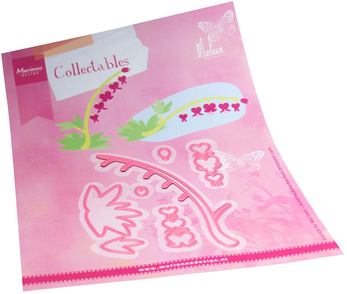 Marianne Design Collectables Die - Bleeding Hearts by Marleen-1