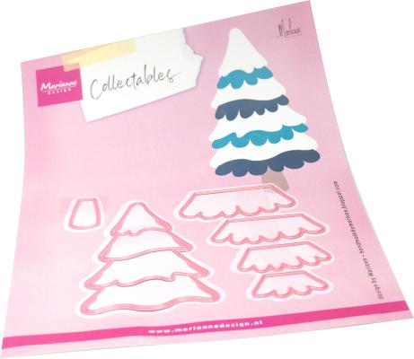 Marianne Design Collectables Die - Snowy Tree by Marleen-1