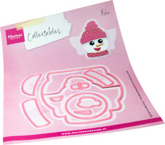 Marianne Design Collectables Die - Bagtopper Snowman by Marleen-1
