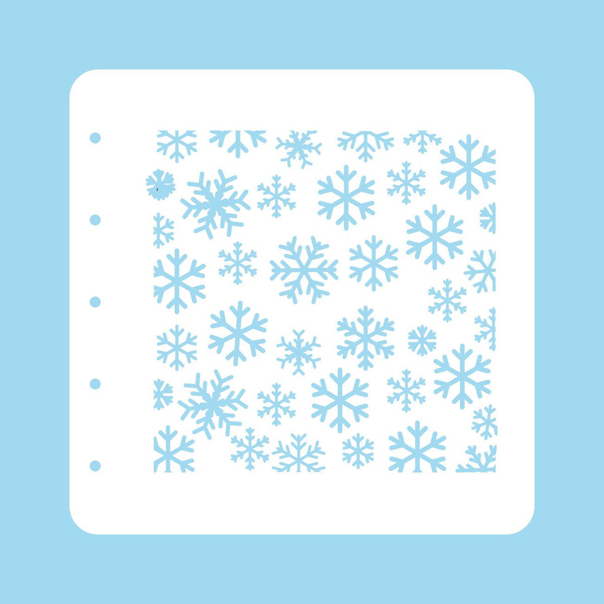 Stencil A6 For Magnetic Colour Set Christmas Time Snowflakes-1