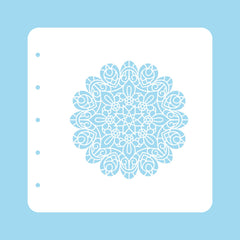 Stencil A6 For Magnetic Colour Set Christmas Time Mandala-1