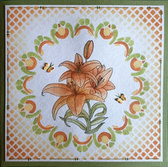 Stencil A6 For Magnetic Colour Set Christmas Time Mandala-2