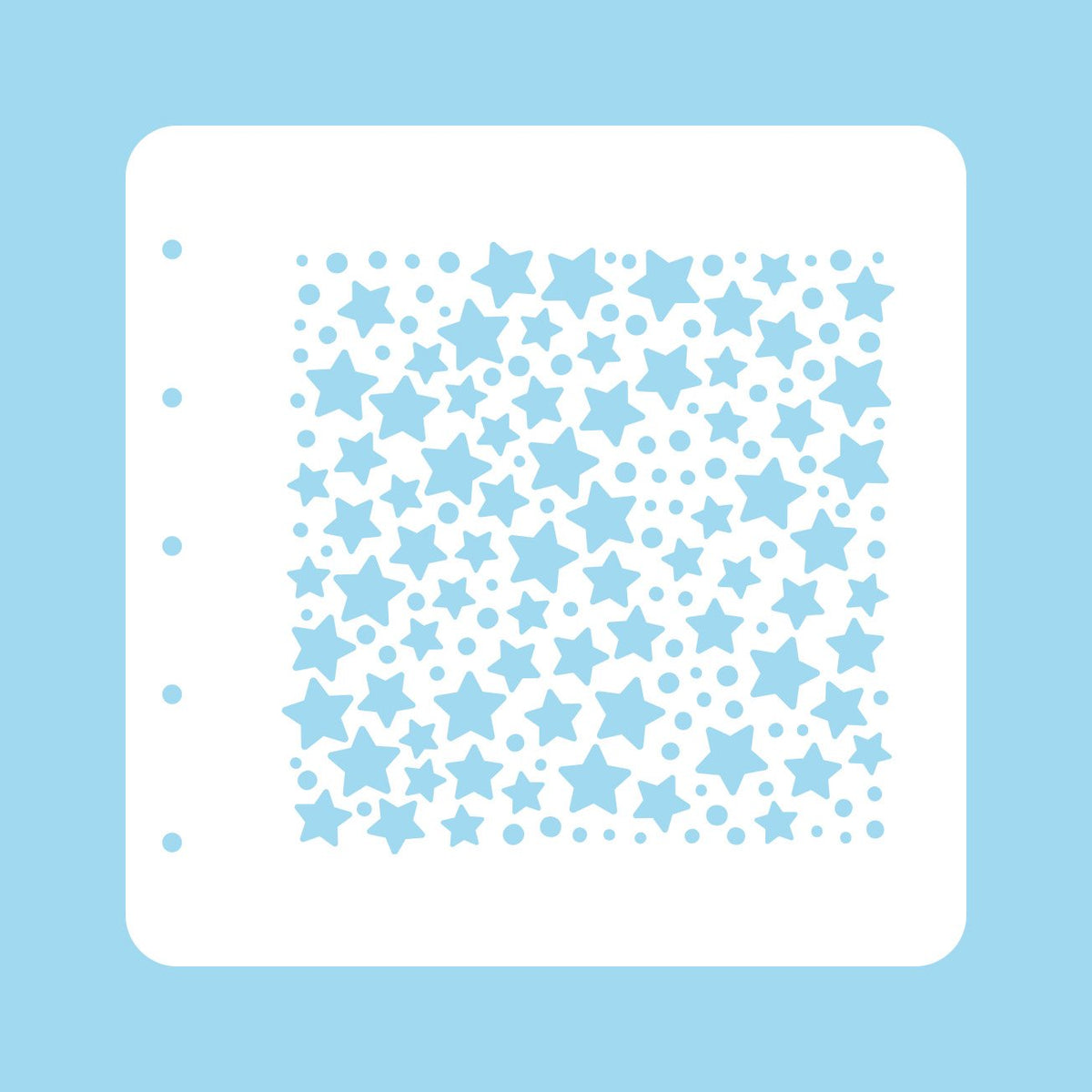 Stencil A6 For Magnetic Colour Set Christmas Time Stars and Dots-1
