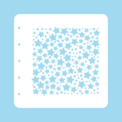 Stencil A6 For Magnetic Colour Set Christmas Time Stars and Dots-1