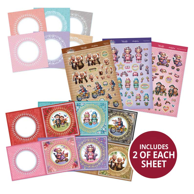 Delightful Golden Oldies Decoupage Card Kit-1