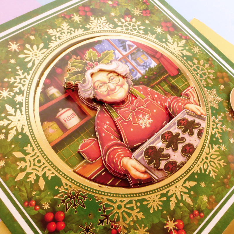 Delightful Golden Oldies Festive Fun Decoupage Card Kit-5