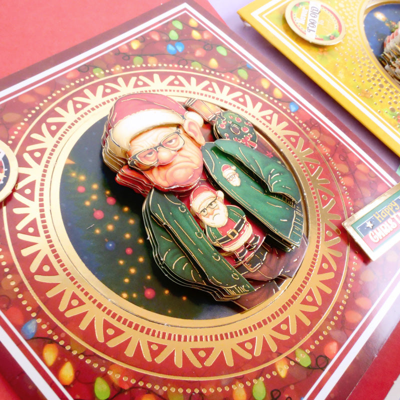 Delightful Golden Oldies Festive Fun Decoupage Card Kit-13