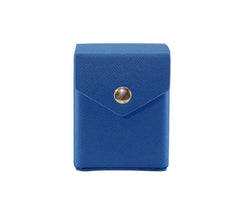 Blue - Hard Shell - Textured Leather - Deck Box - With Belt Loop-5
