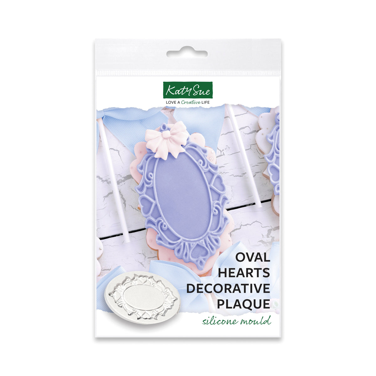 Oval Hearts Silicone Mould-1
