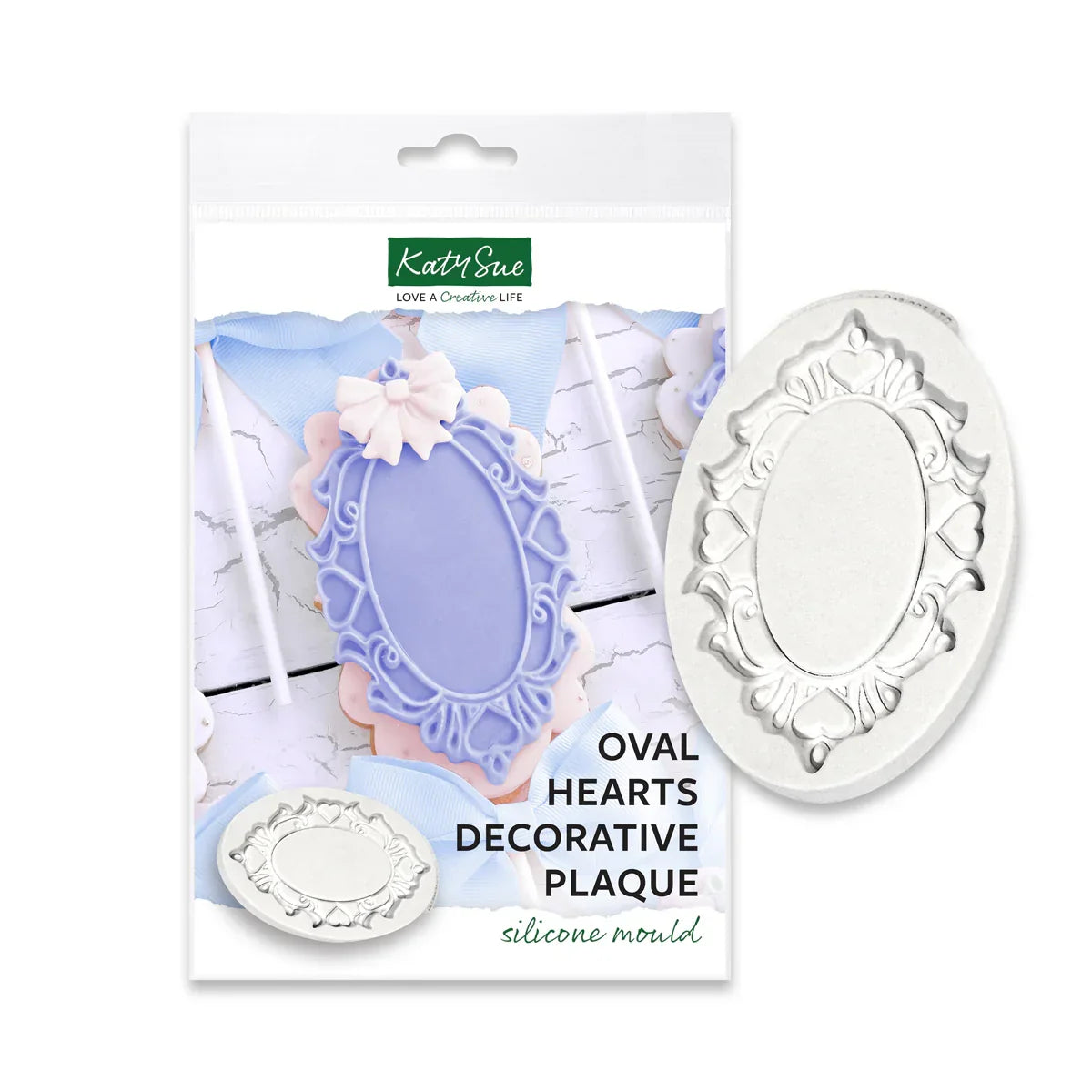 Oval Hearts Silicone Mould-2