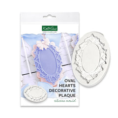 Oval Hearts Silicone Mould-2