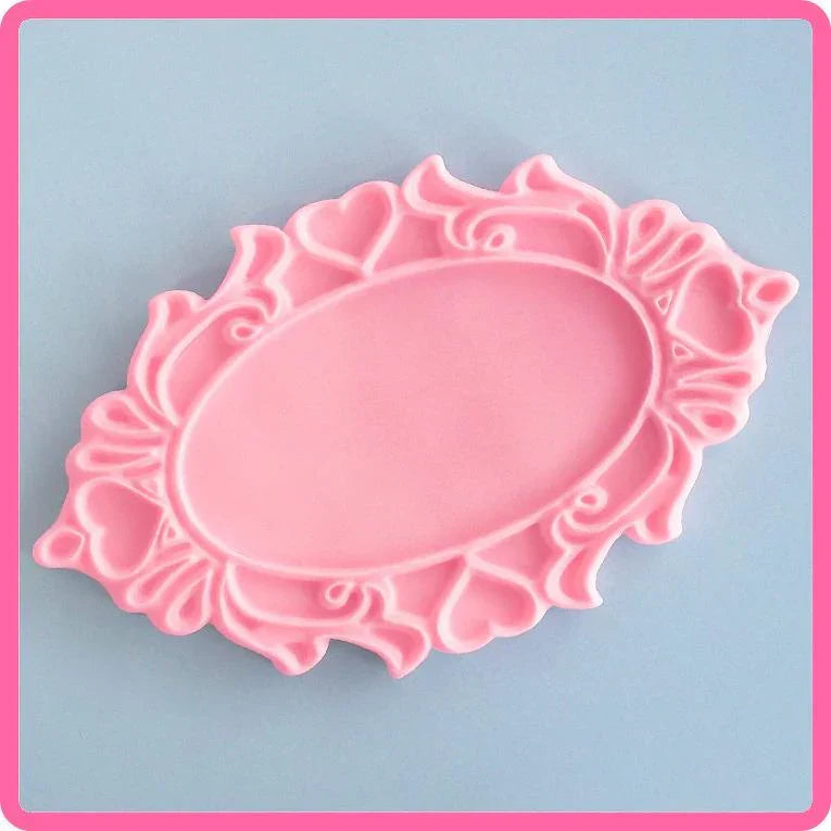 Oval Hearts Silicone Mould-3